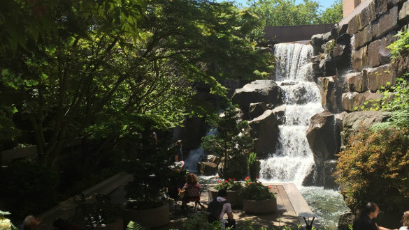 Pioneer Square waterfall garden park